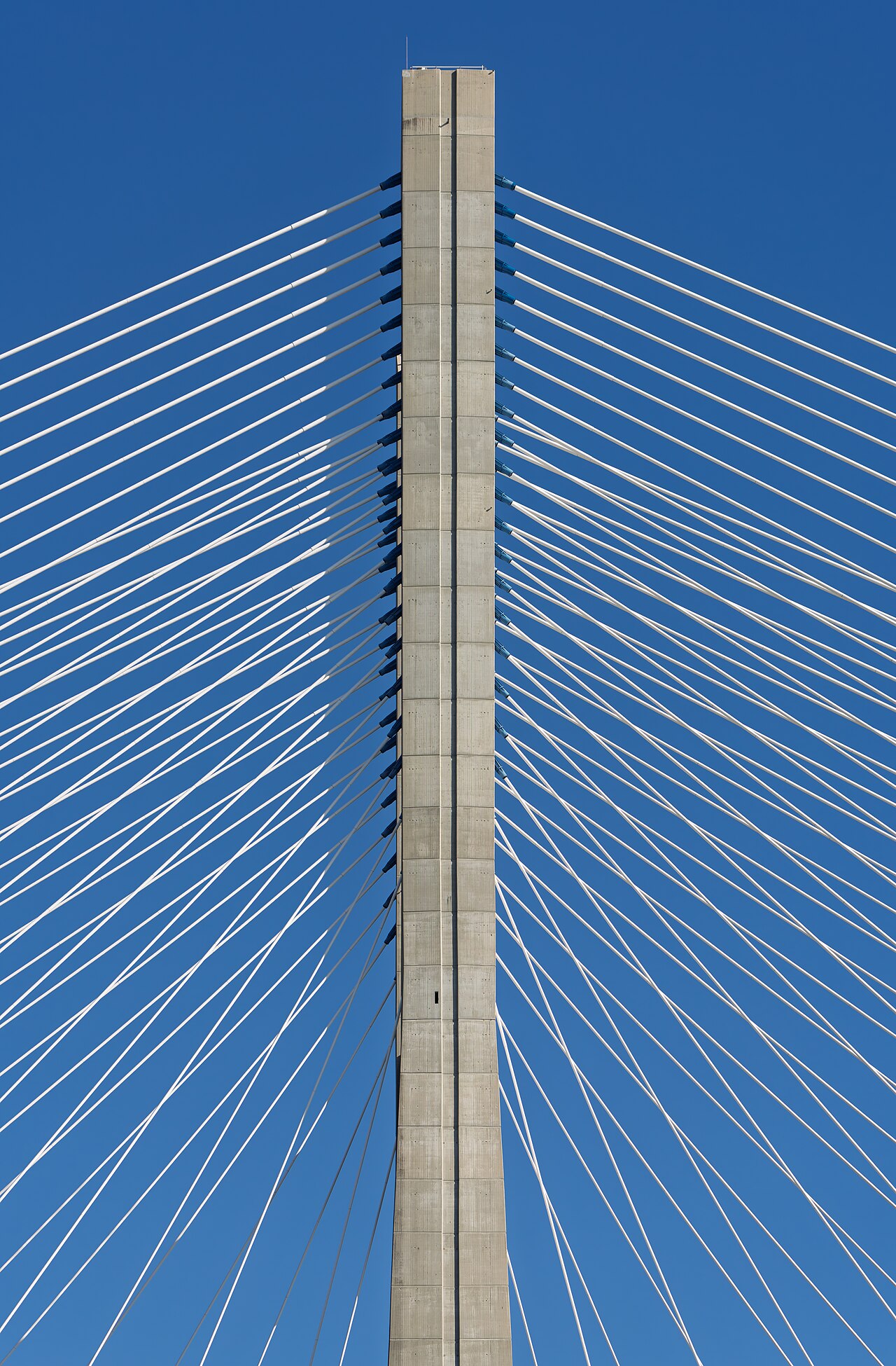 Detail of Vasco da Gama Bridge, Parque Tejo, Lisbon, Portugal julesvernex2