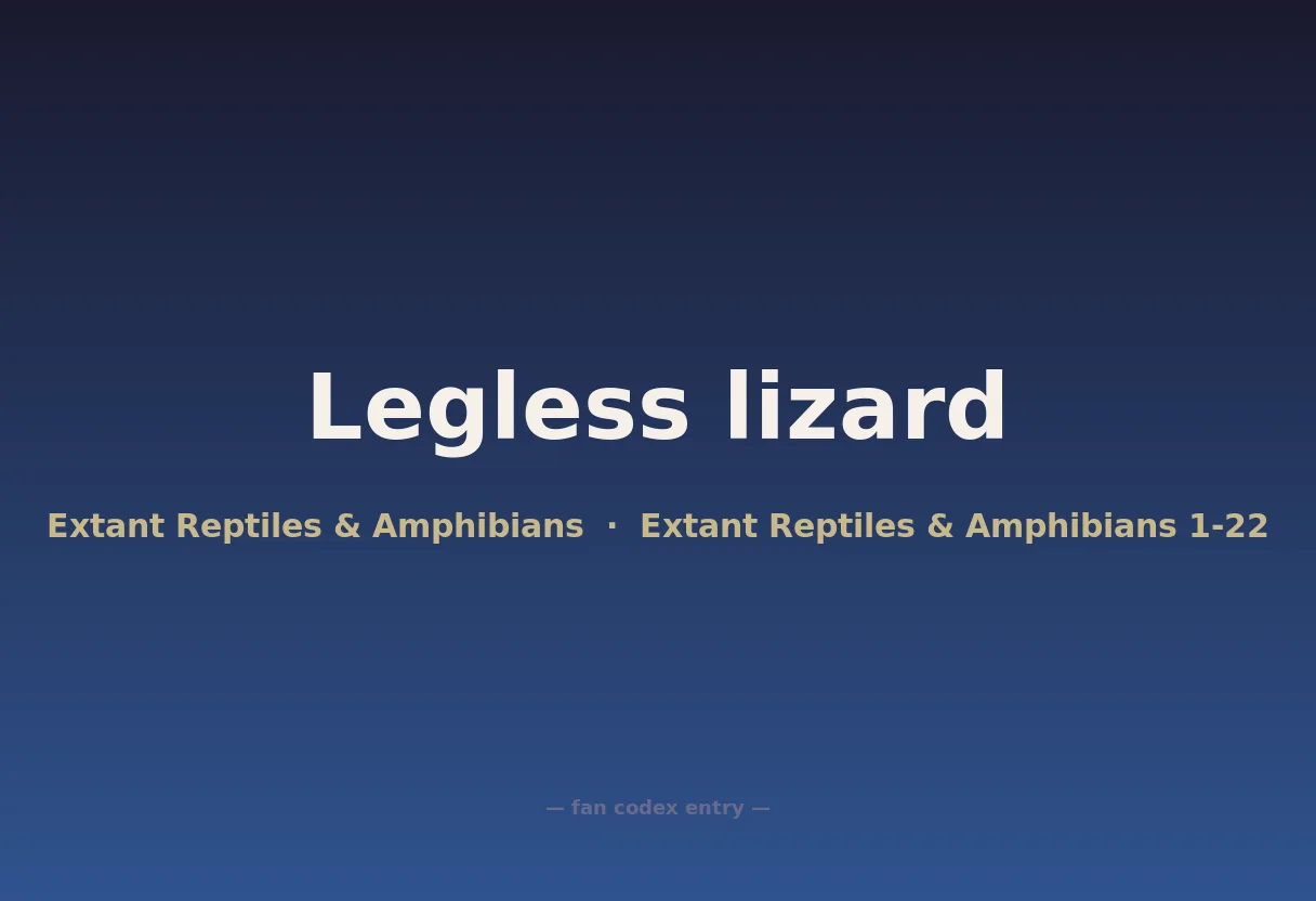 Legless lizard
