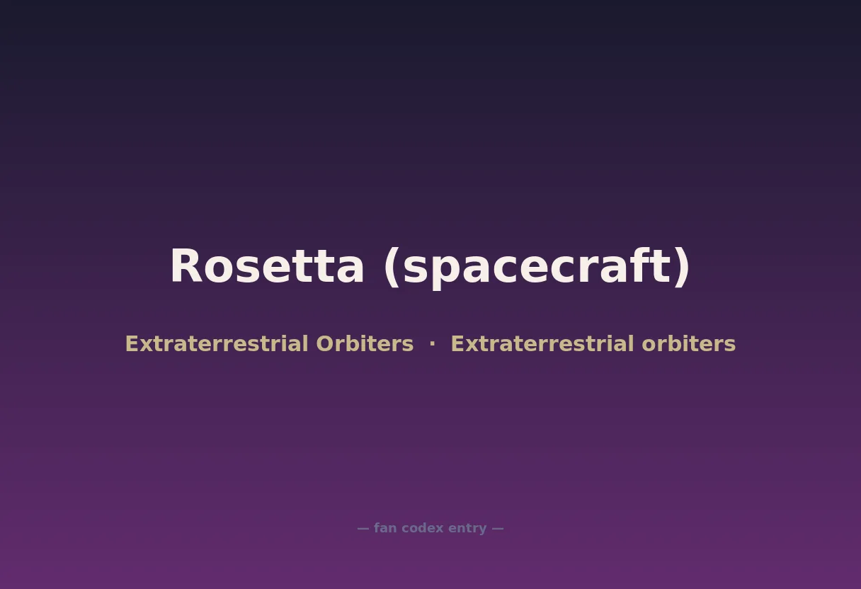 Rosetta (spacecraft)