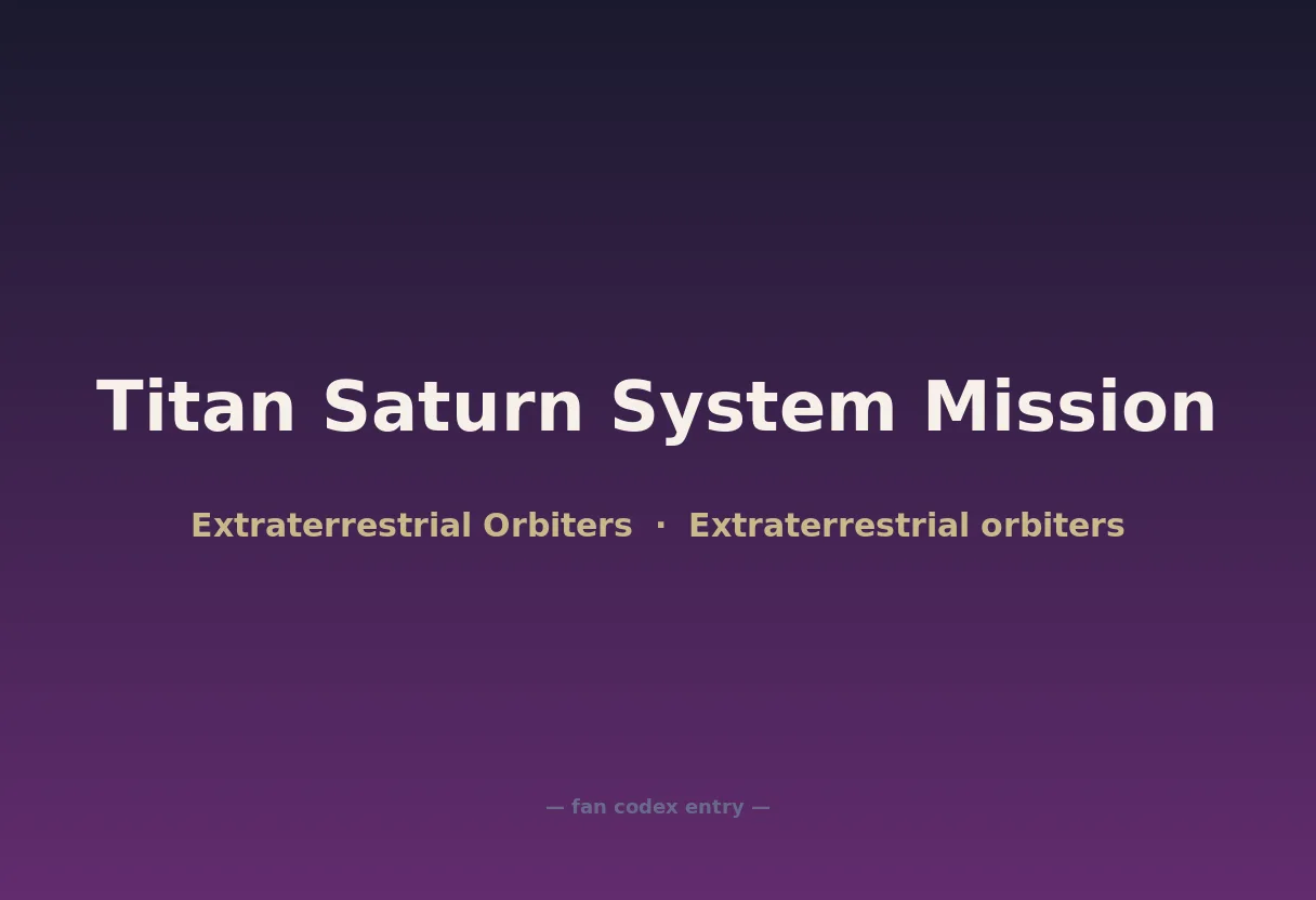 Titan Saturn System Mission