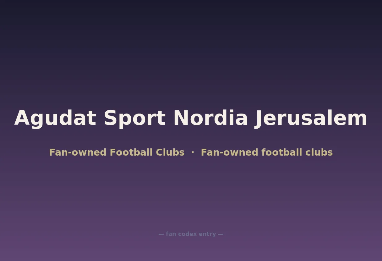 Agudat Sport Nordia Jerusalem