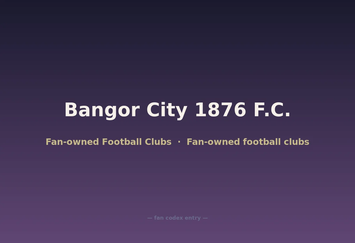 Bangor City 1876 F.C.
