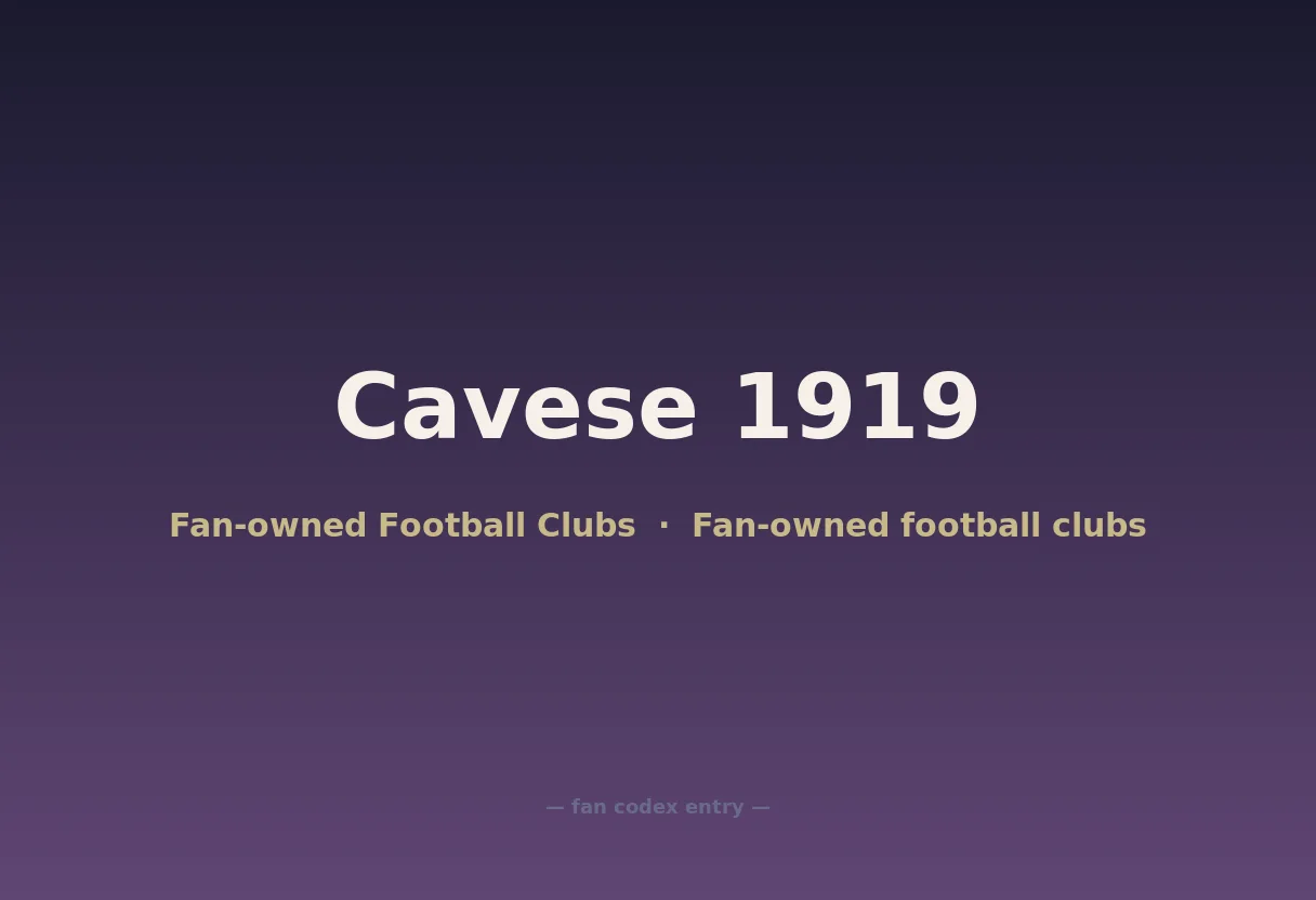 Cavese 1919