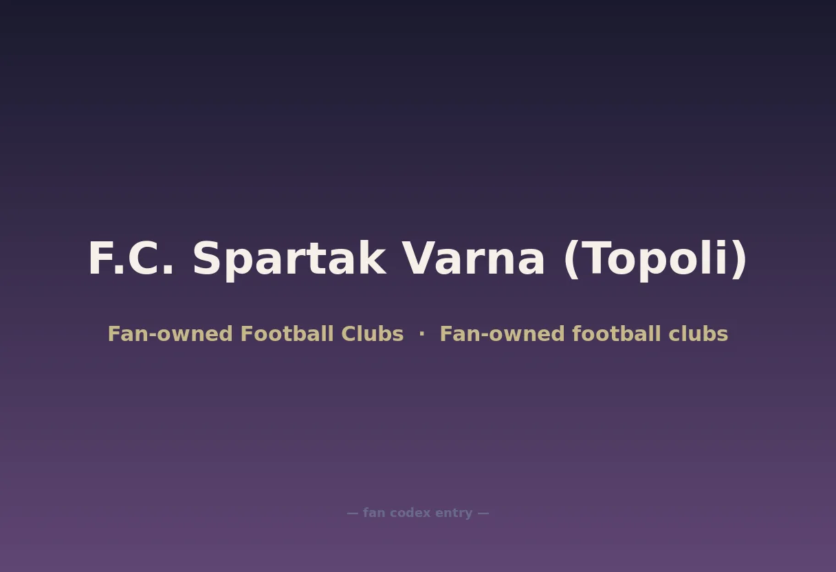 F.C. Spartak Varna (Topoli)