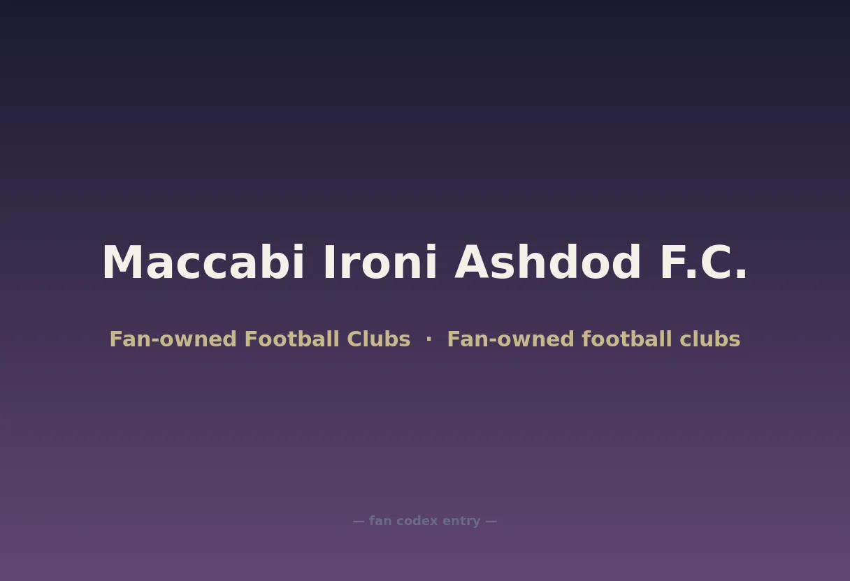Maccabi Ironi Ashdod F.C.