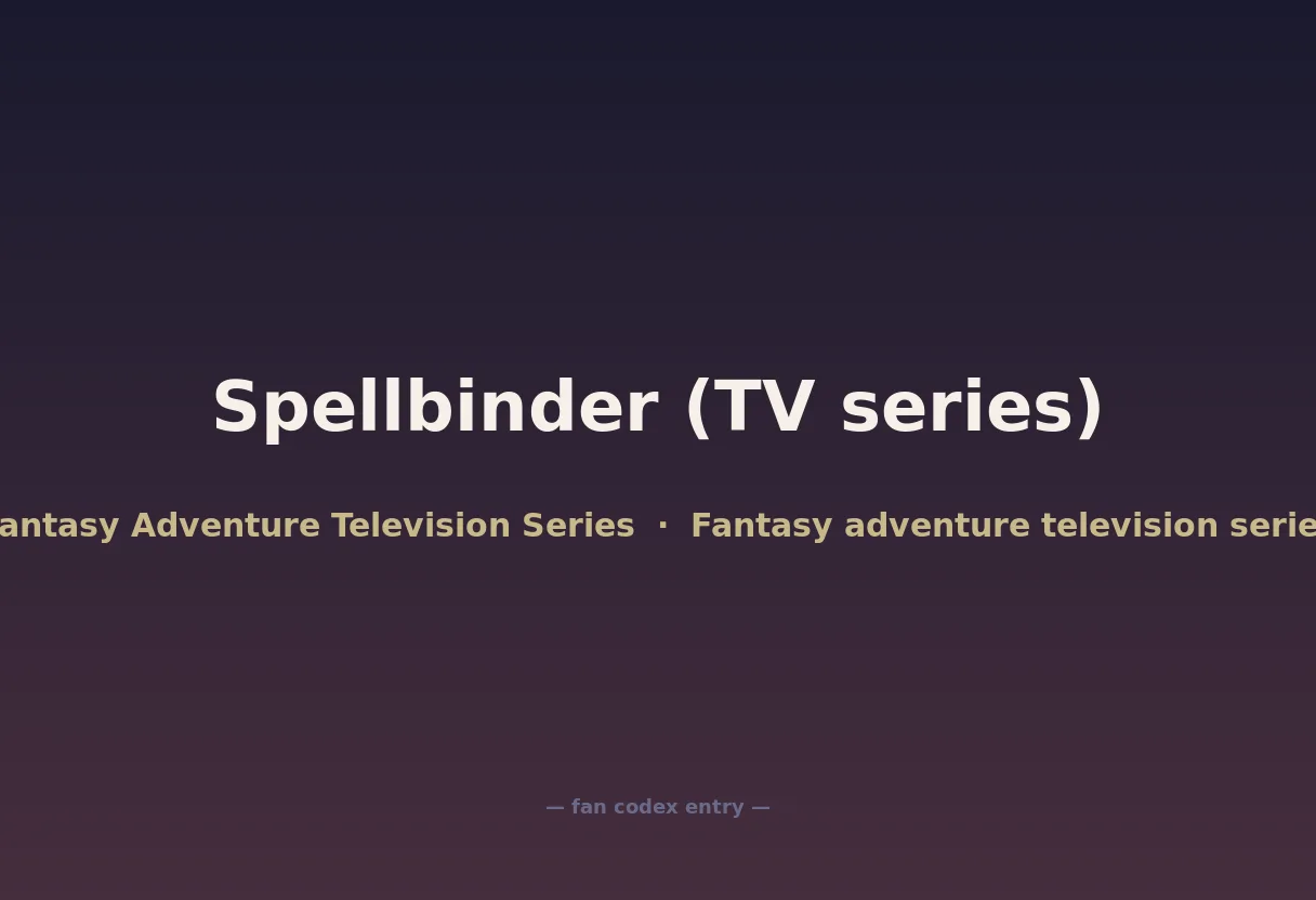 Spellbinder (TV series)