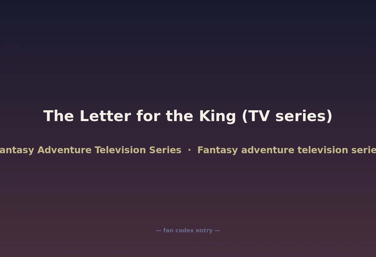 The Letter for the King (TV series)