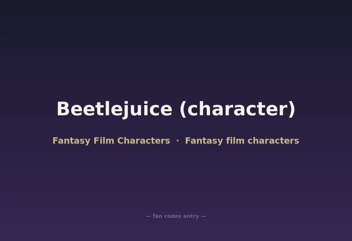 Beetlejuice (character)