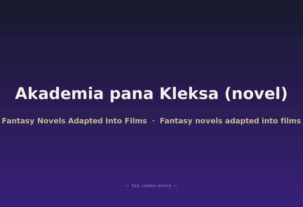Akademia pana Kleksa (novel)