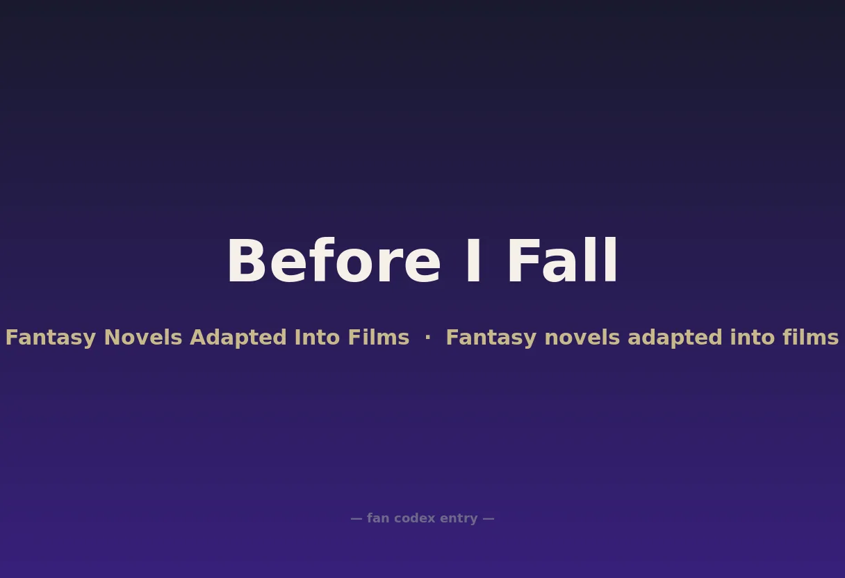 Before I Fall