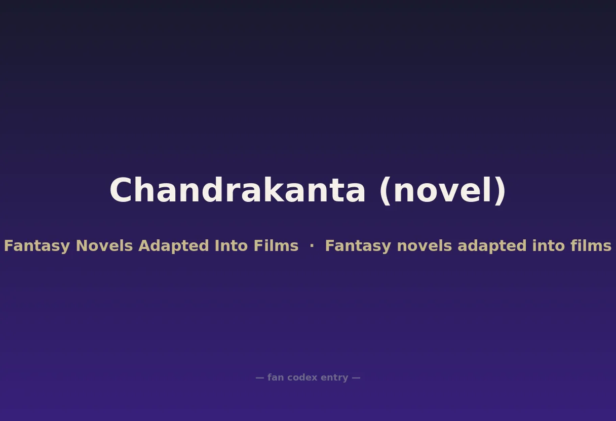 Chandrakanta (novel)
