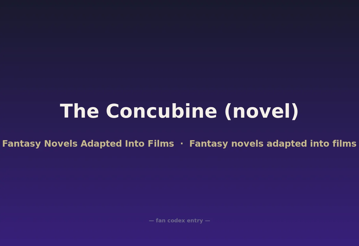 The Concubine (novel)