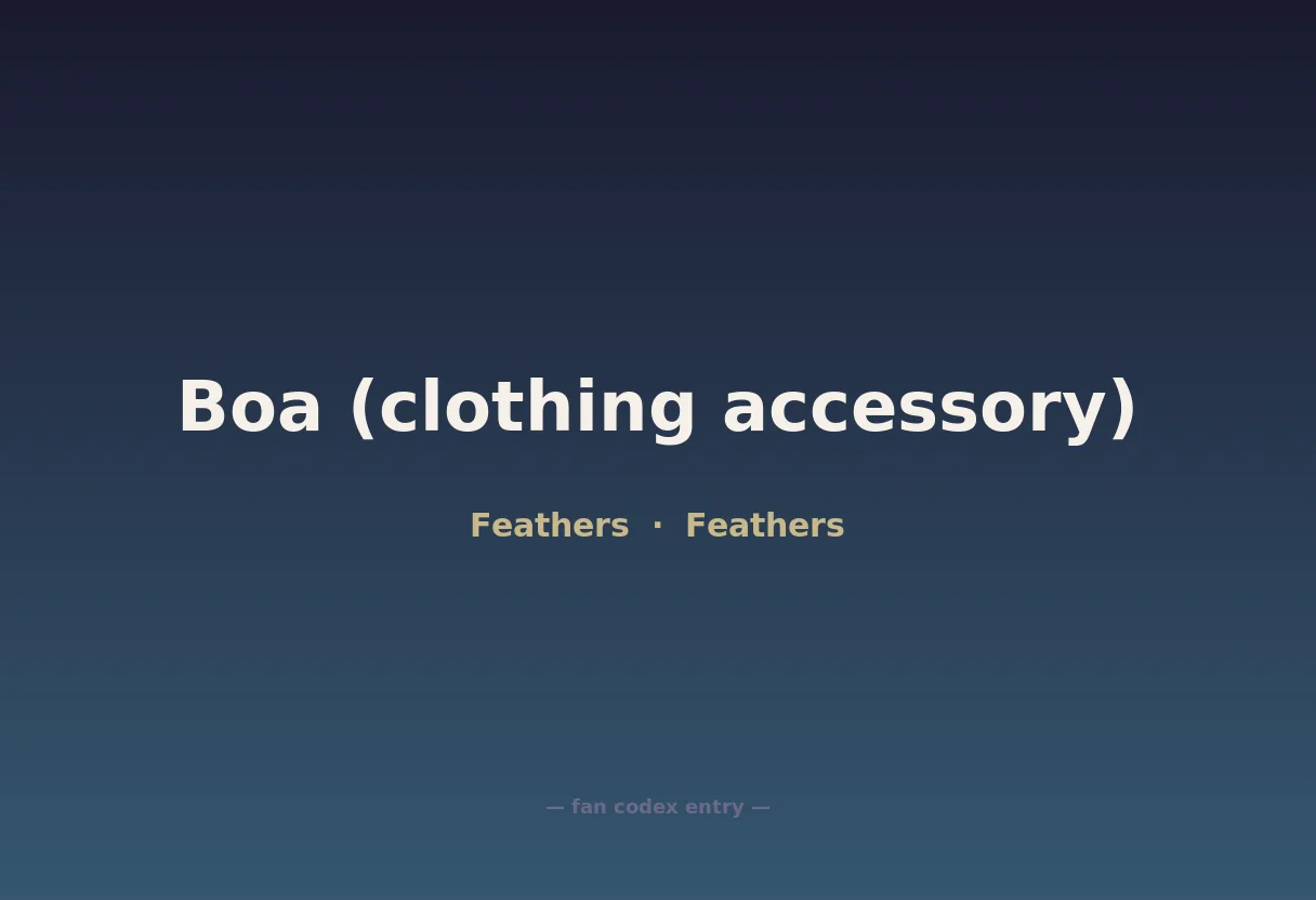 Boa (clothing accessory)