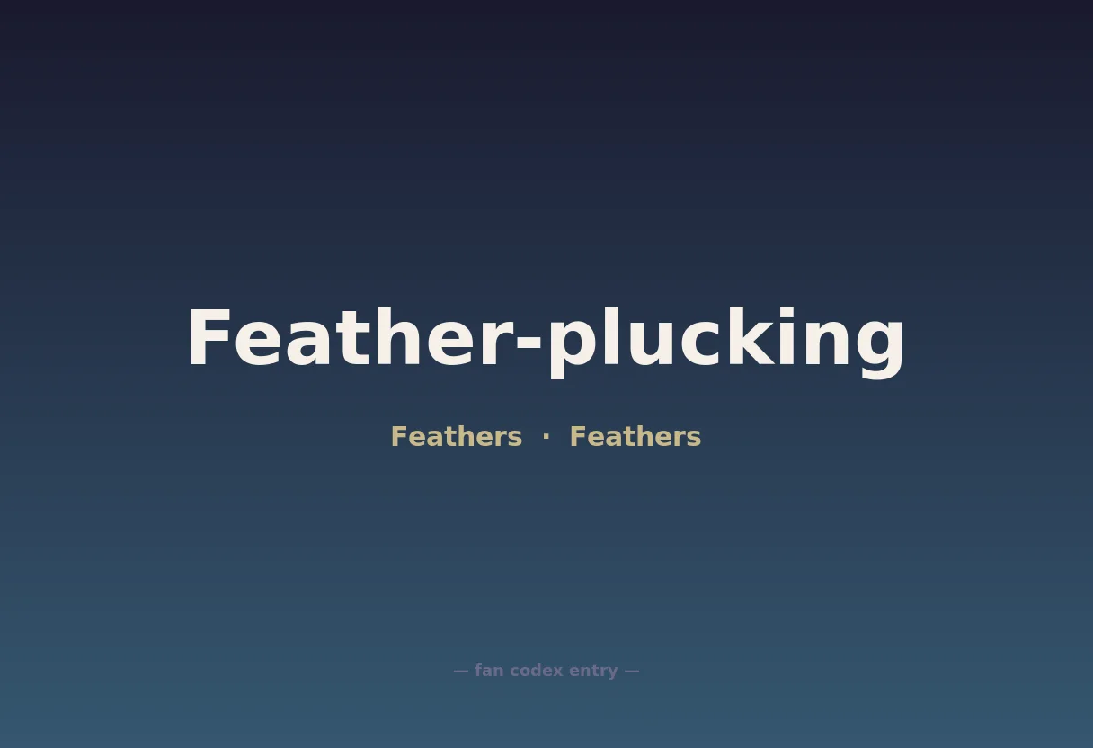 Feather-plucking
