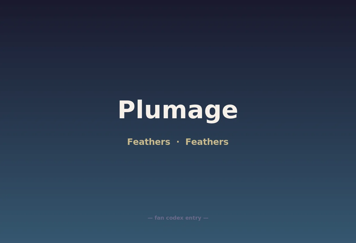 Plumage