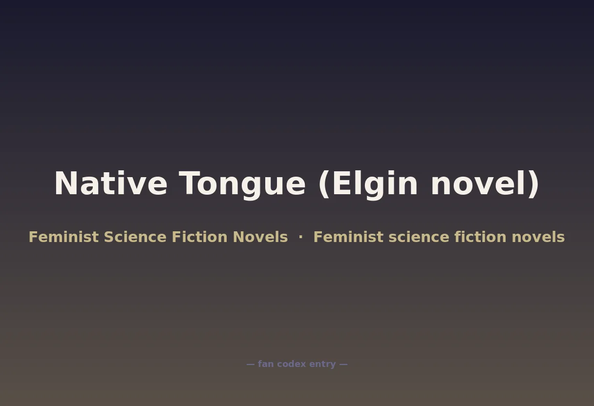 Native Tongue (Elgin novel)
