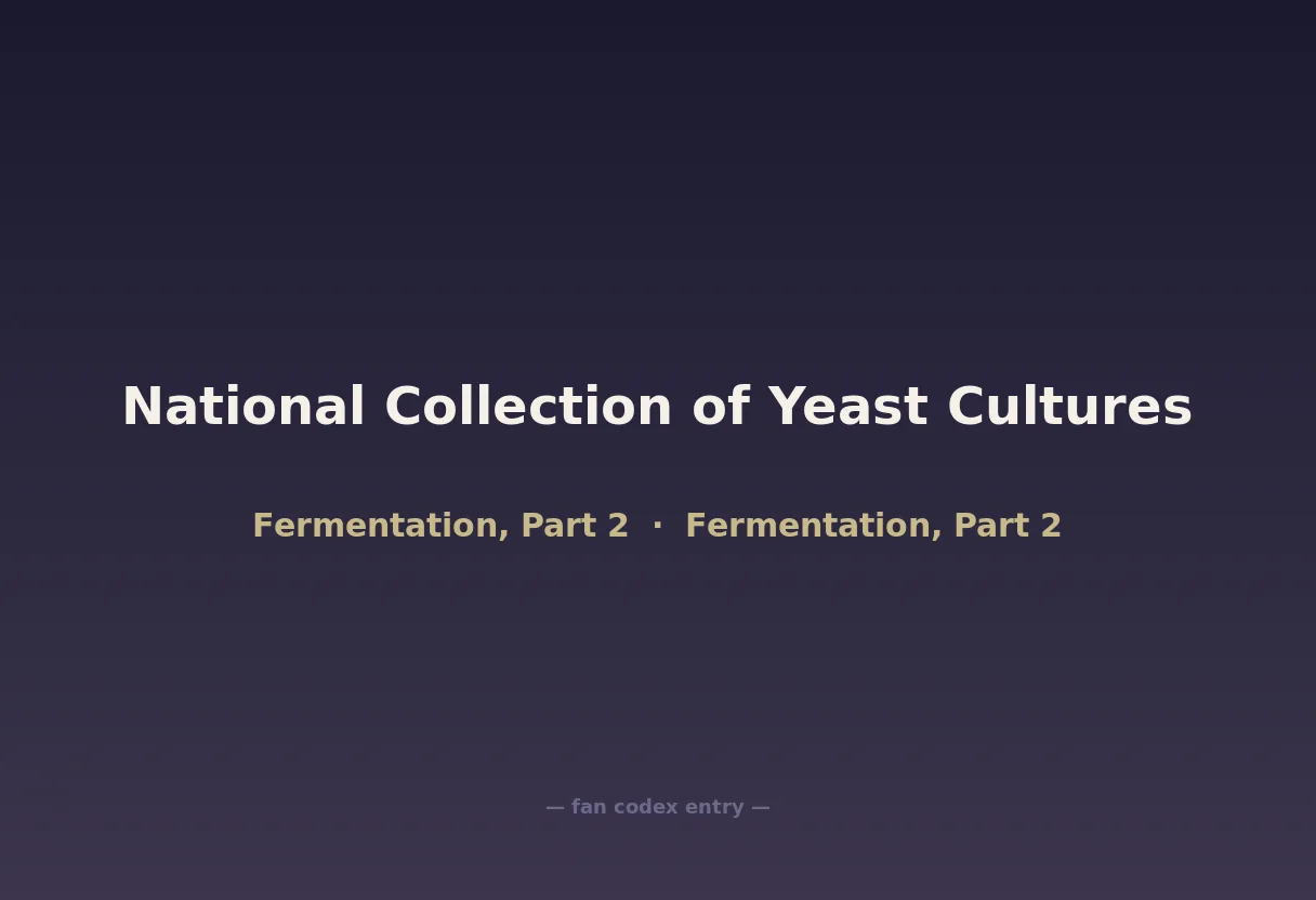 National Collection of Yeast Cultures