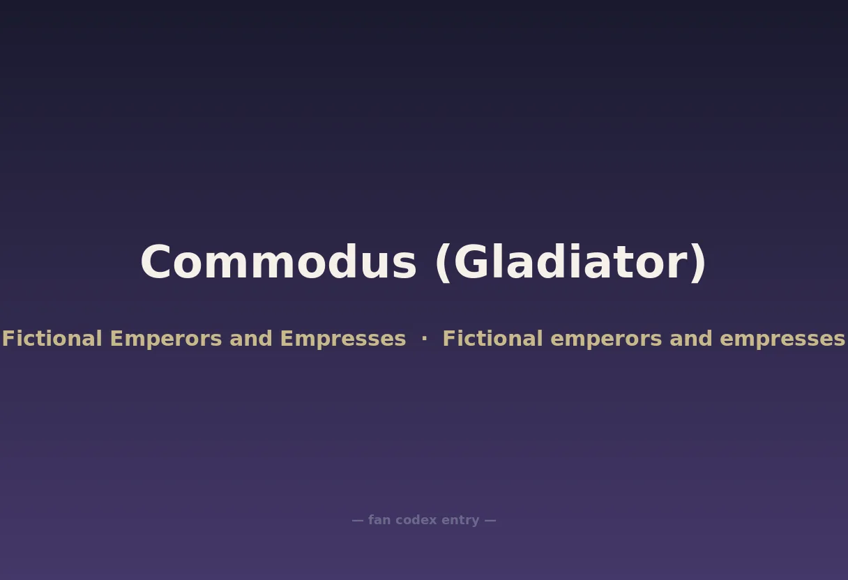 Commodus (Gladiator)