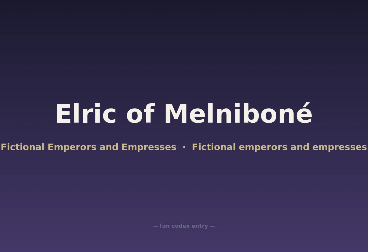 Elric of Melniboné
