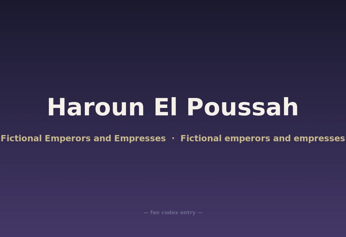 Haroun El Poussah