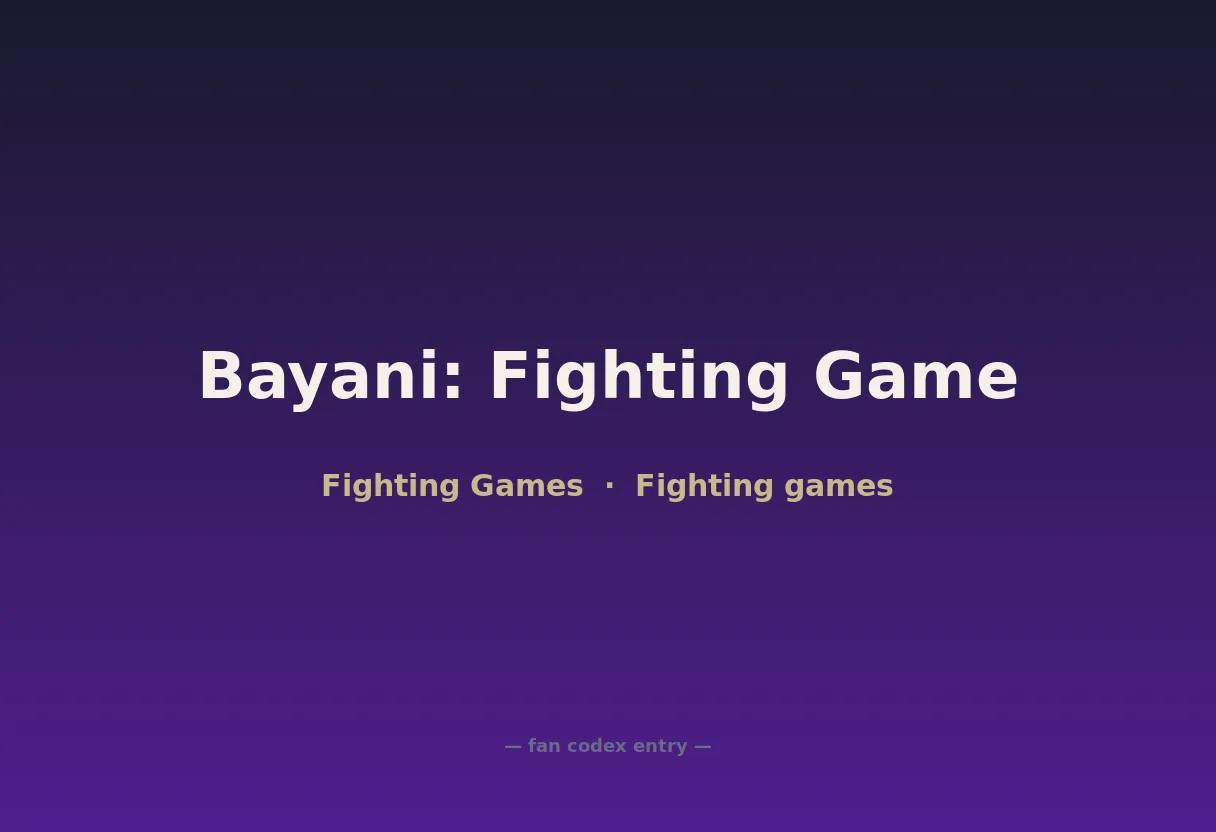 Bayani: Fighting Game