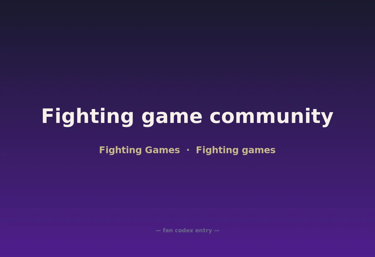 Fighting game community