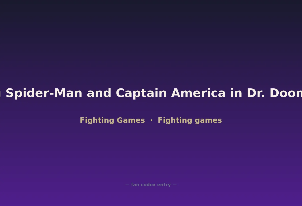 The Amazing Spider-Man and Captain America in Dr. Doom's Revenge!