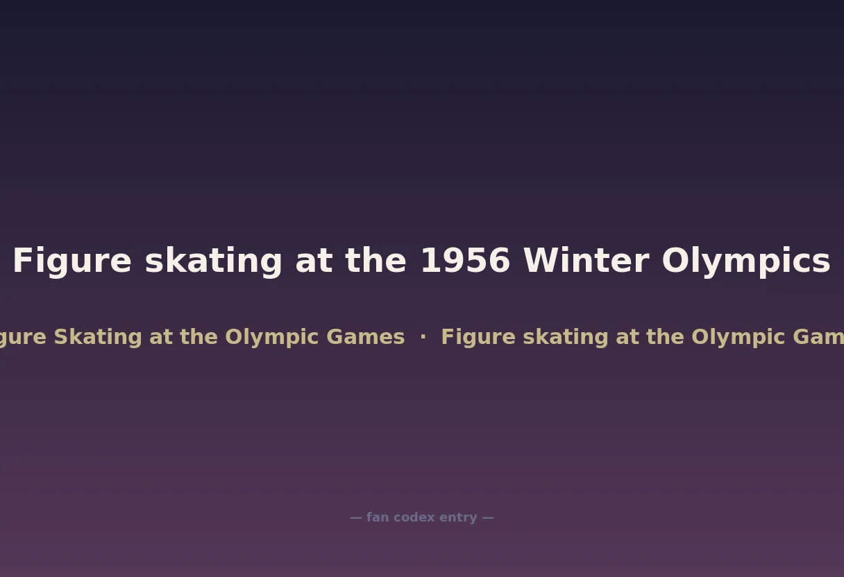 Figure skating at the 1956 Winter Olympics