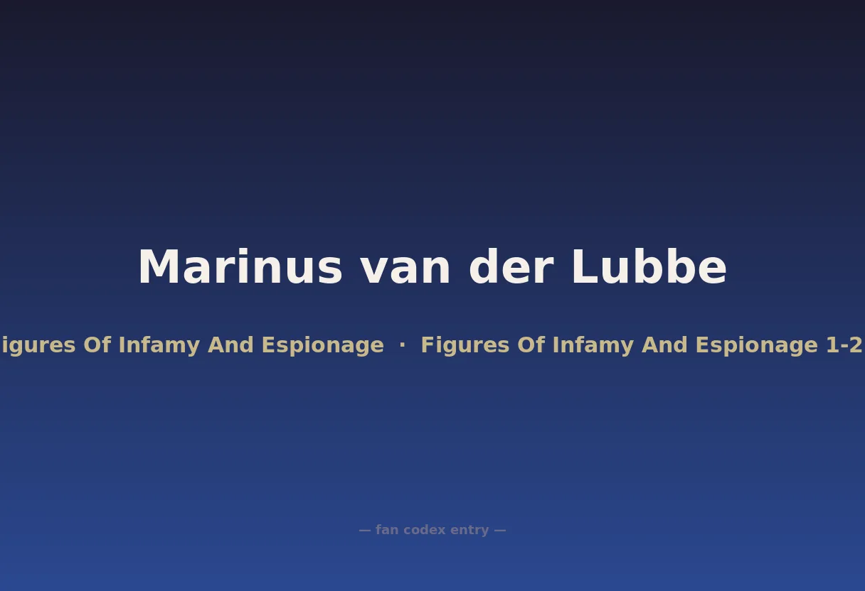 Marinus van der Lubbe
