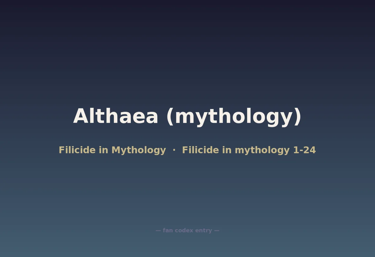 Althaea (mythology)