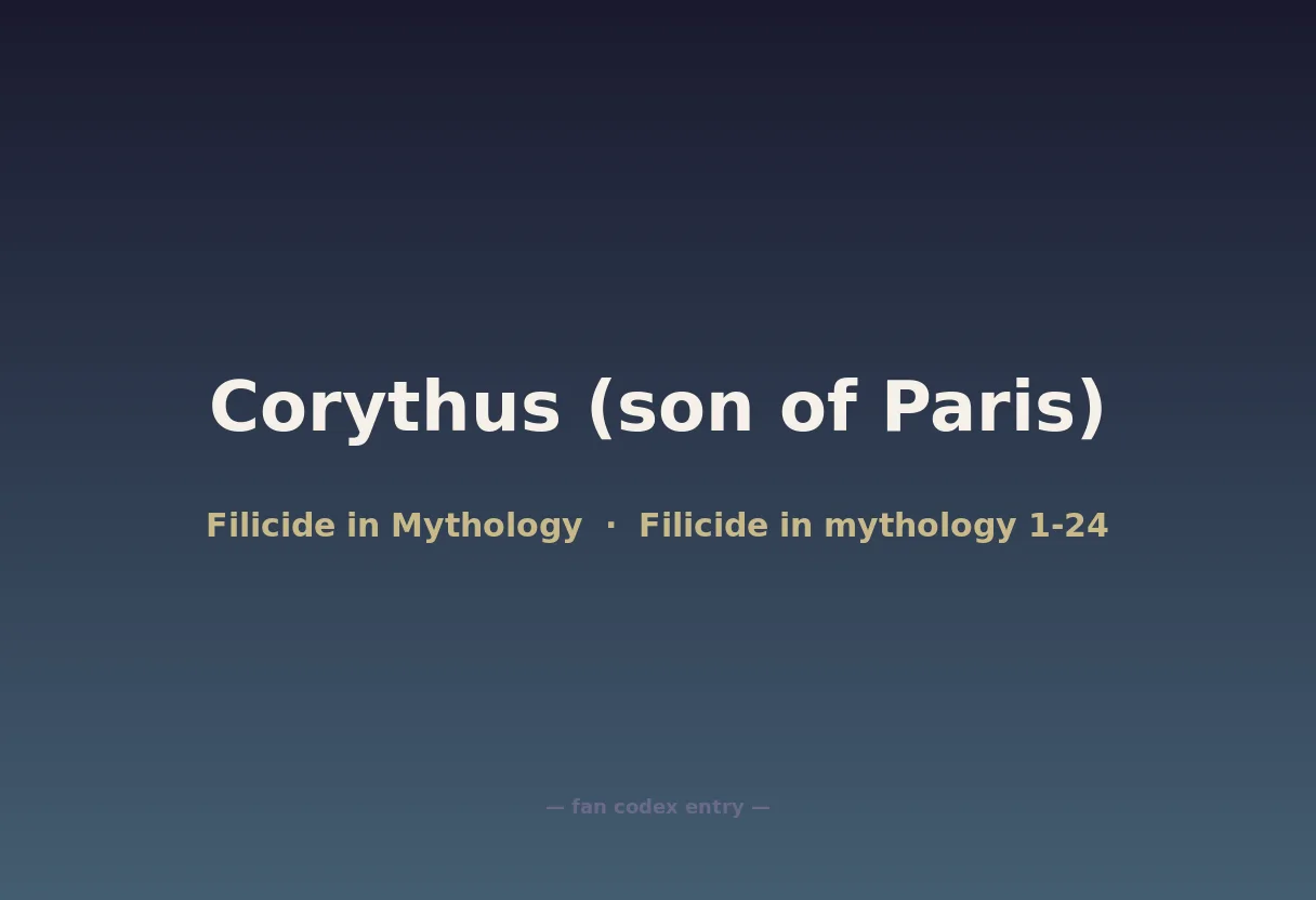 Corythus (son of Paris)