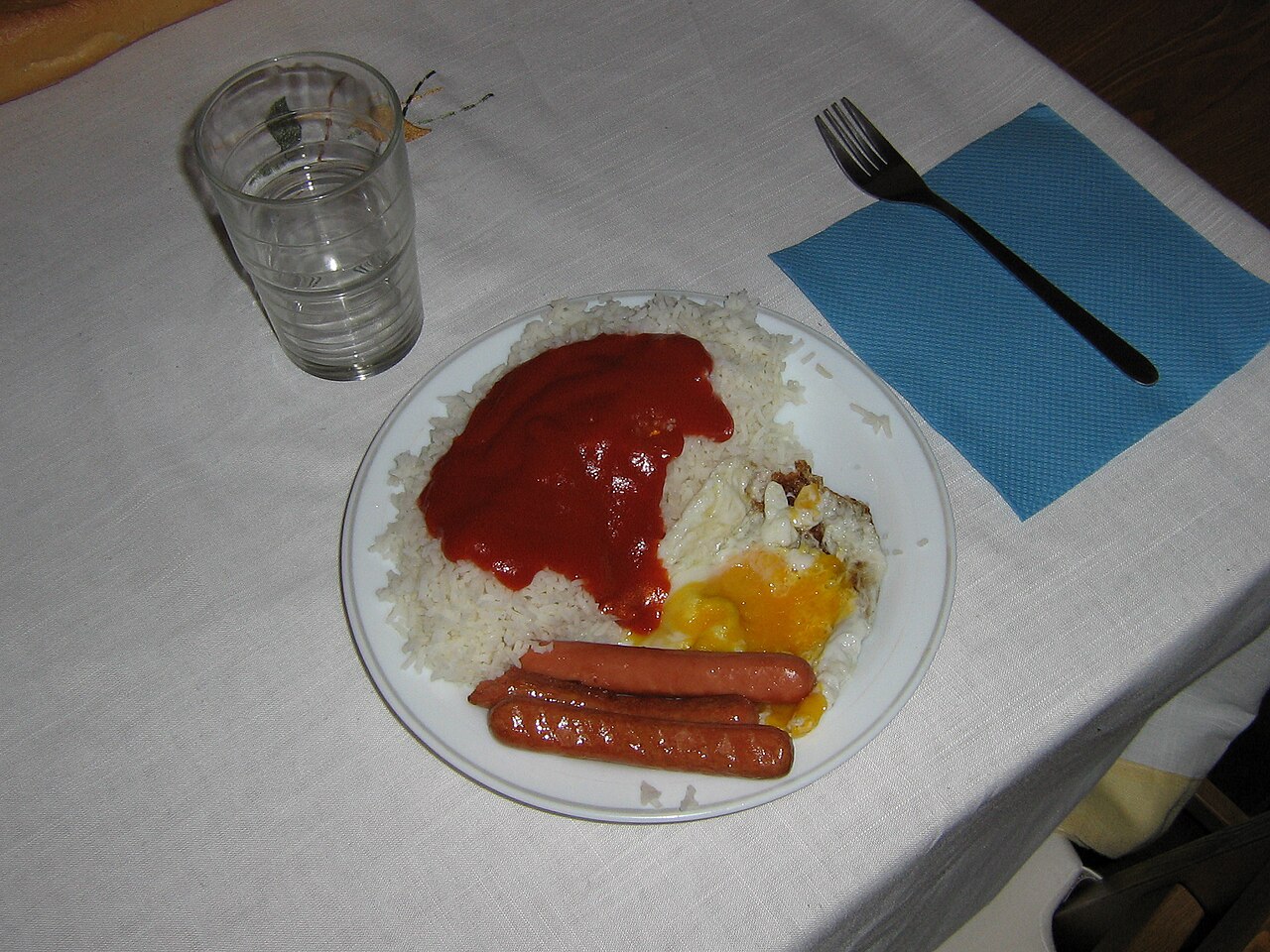 Arroz a la cubana
