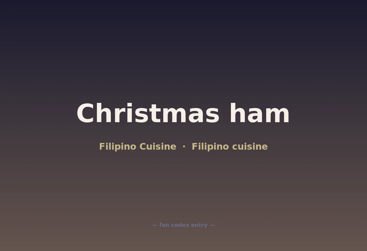 Christmas ham