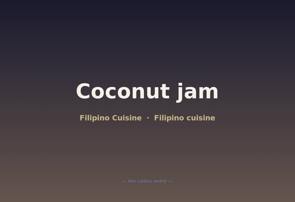 Coconut jam