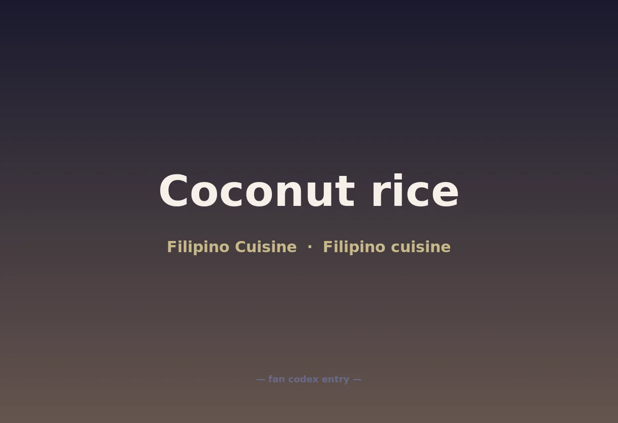 Coconut rice