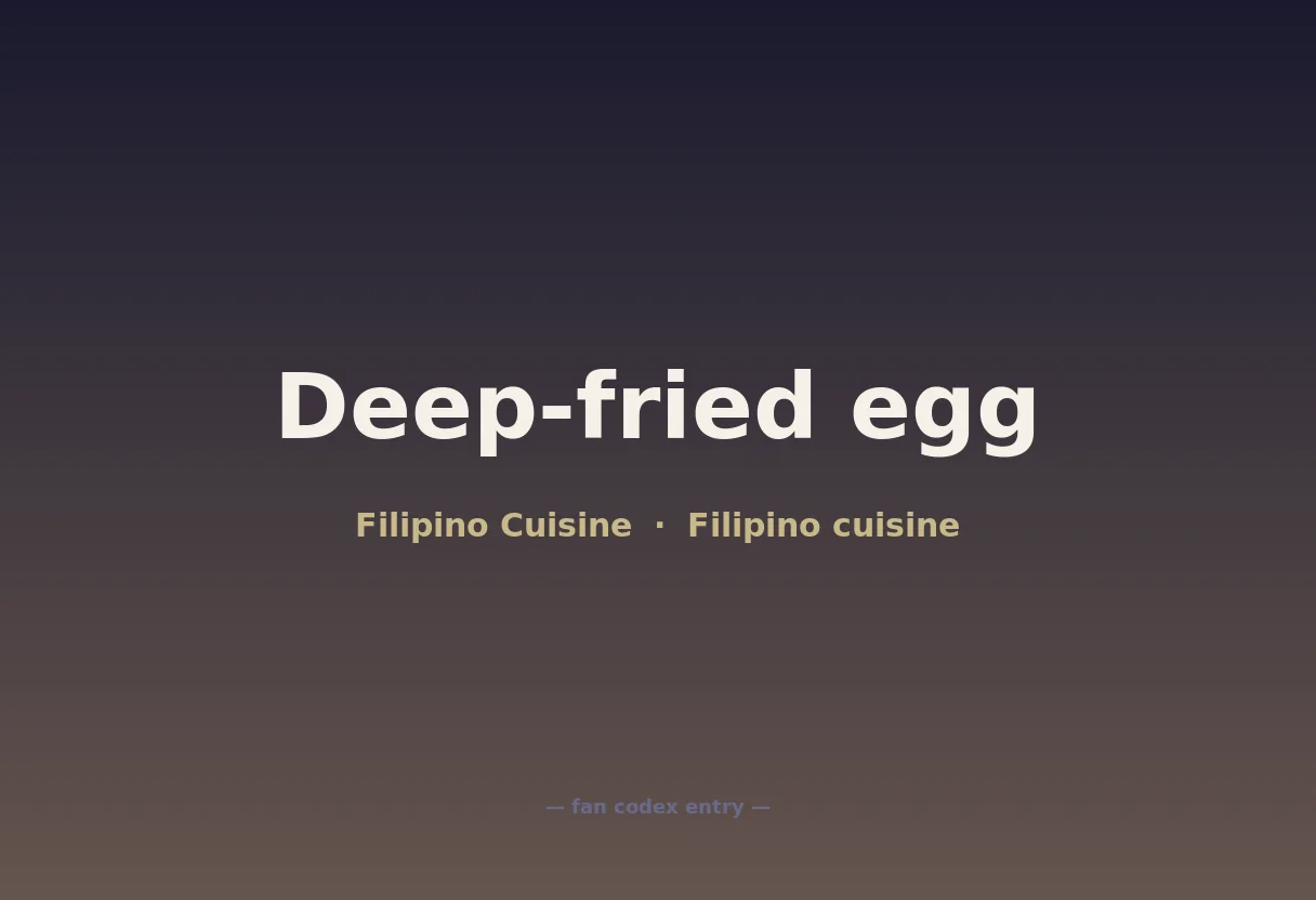 Deep-fried egg