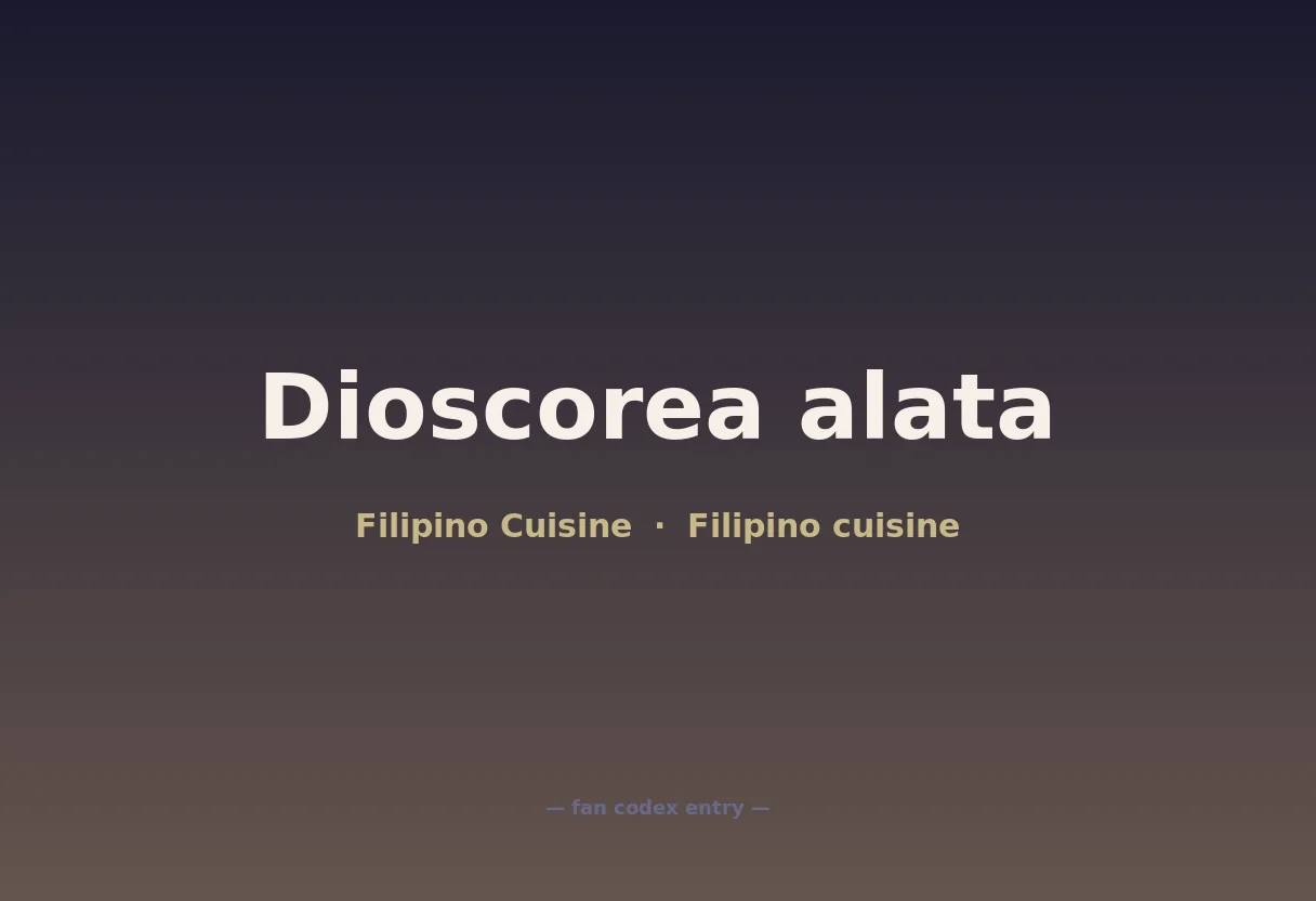 Dioscorea alata