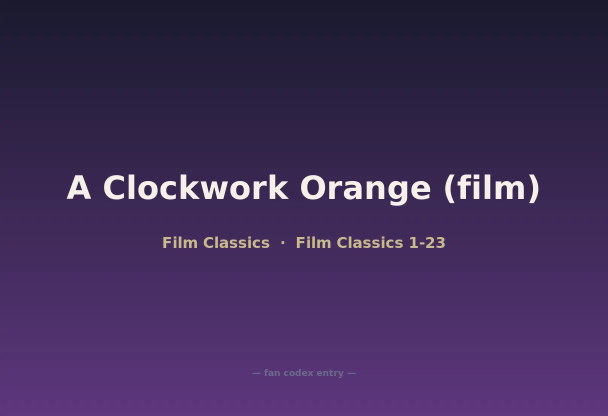 A Clockwork Orange (film)