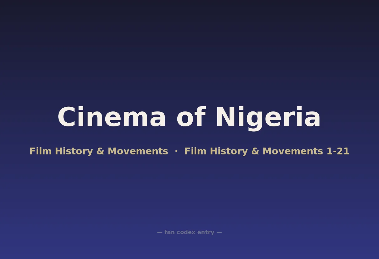 Cinema of Nigeria