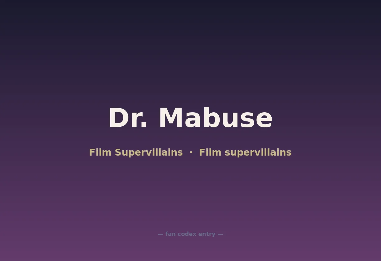Dr. Mabuse