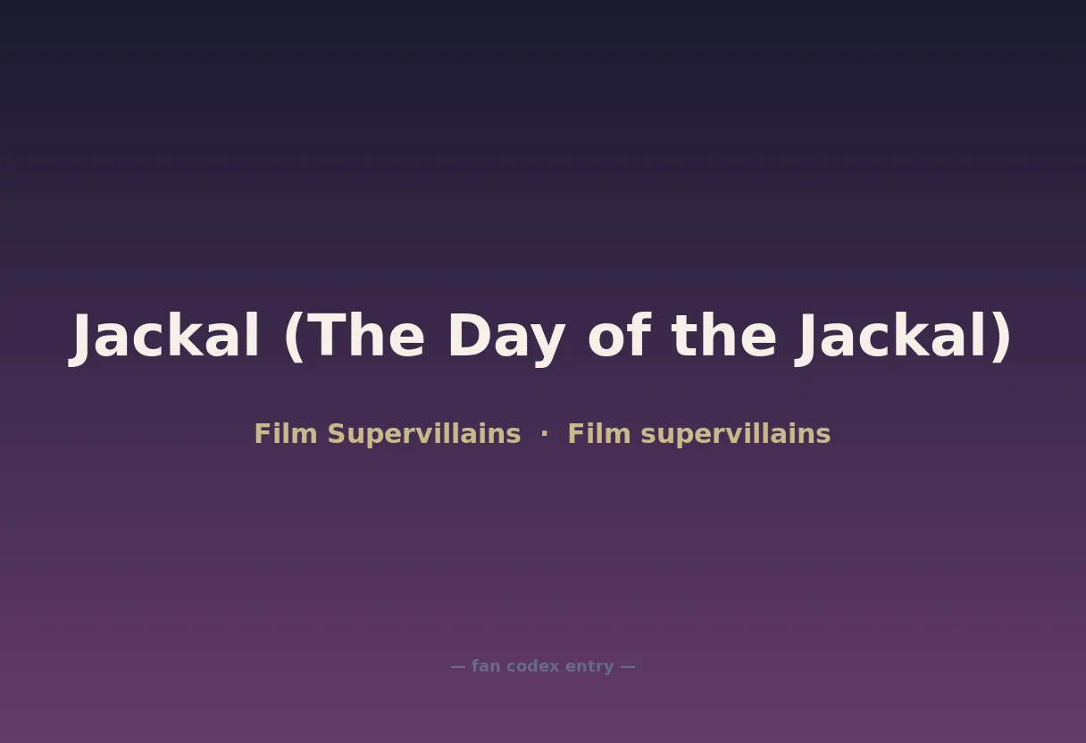 Jackal (The Day of the Jackal)