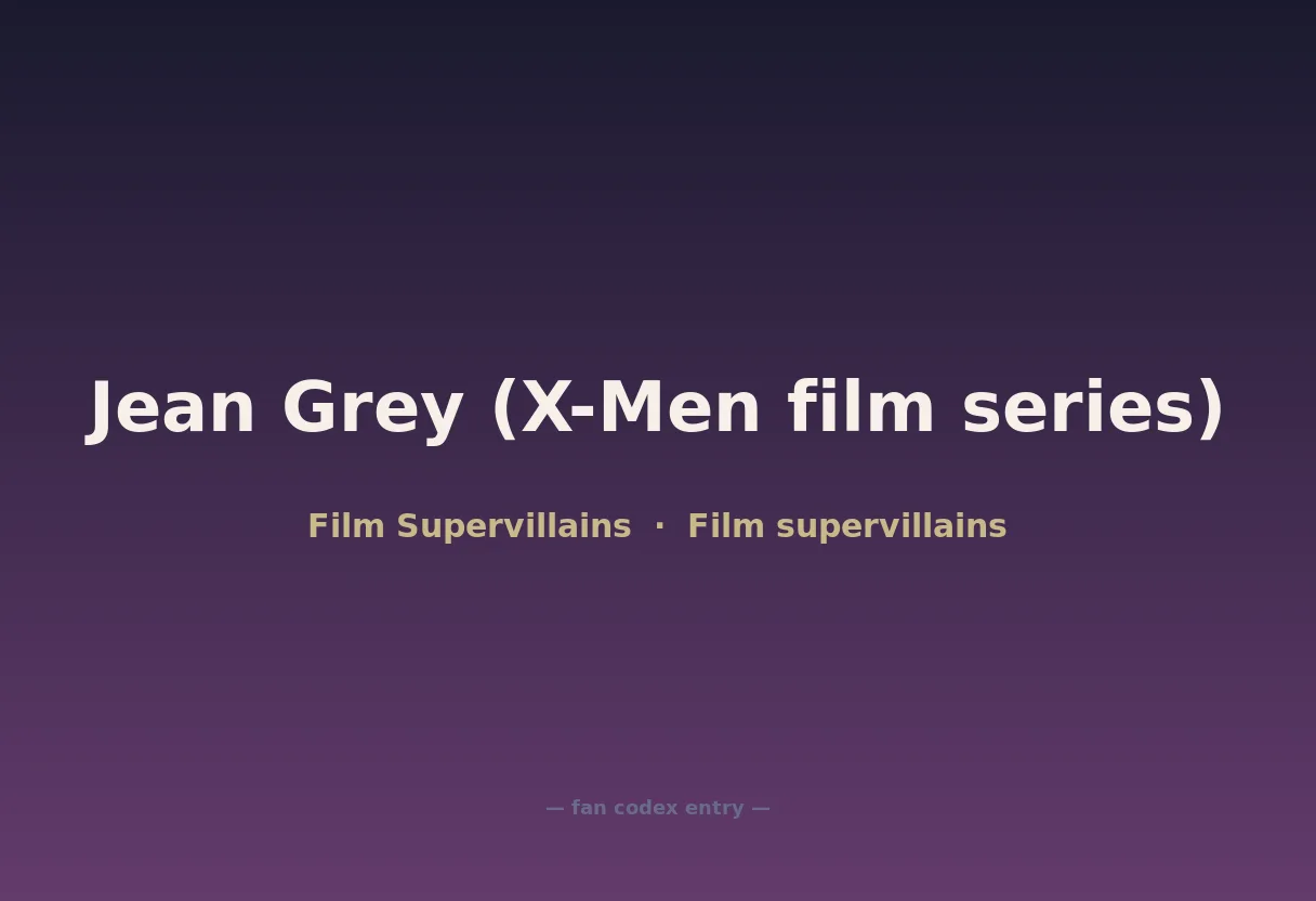 Jean Grey (X-Men film series)