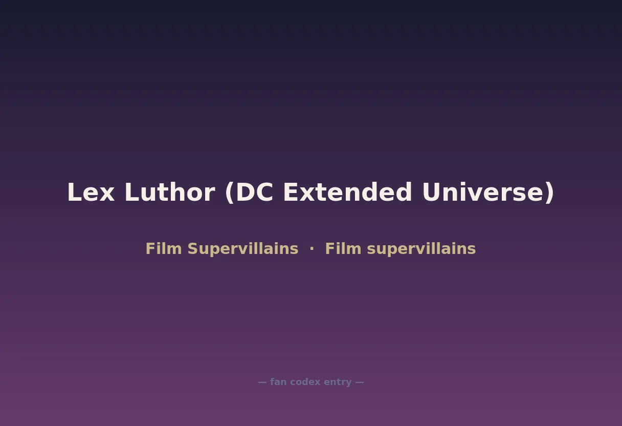 Lex Luthor (DC Extended Universe)