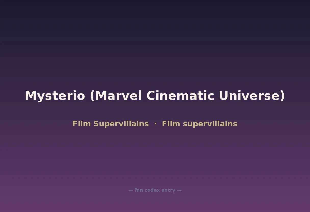 Mysterio (Marvel Cinematic Universe)