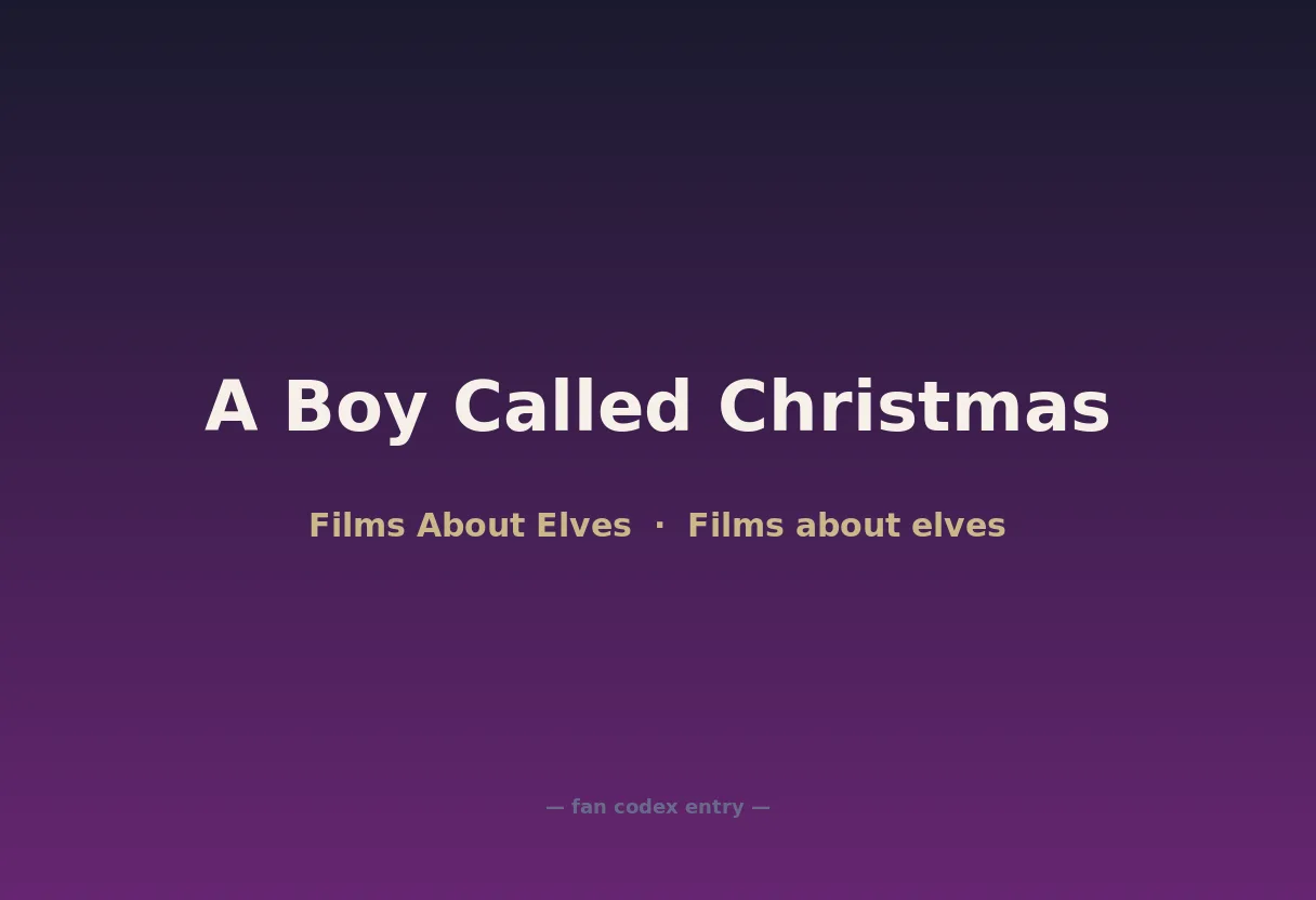 A Boy Called Christmas