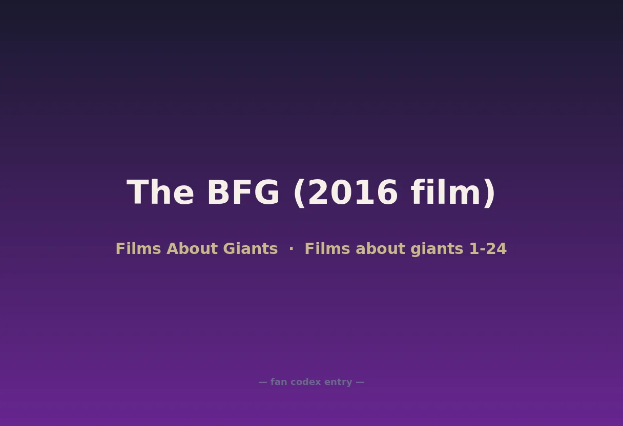 The BFG (2016 film)