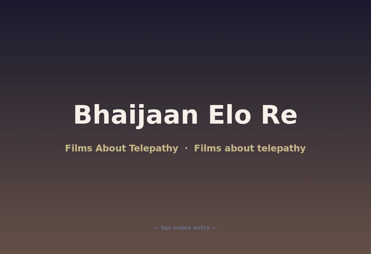 Bhaijaan Elo Re