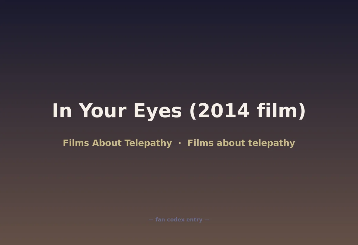 In Your Eyes (2014 film)