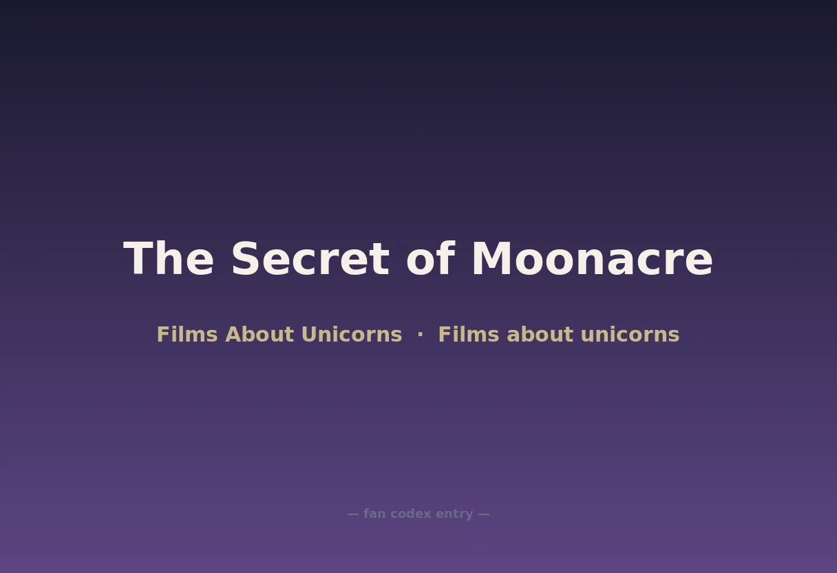 The Secret of Moonacre