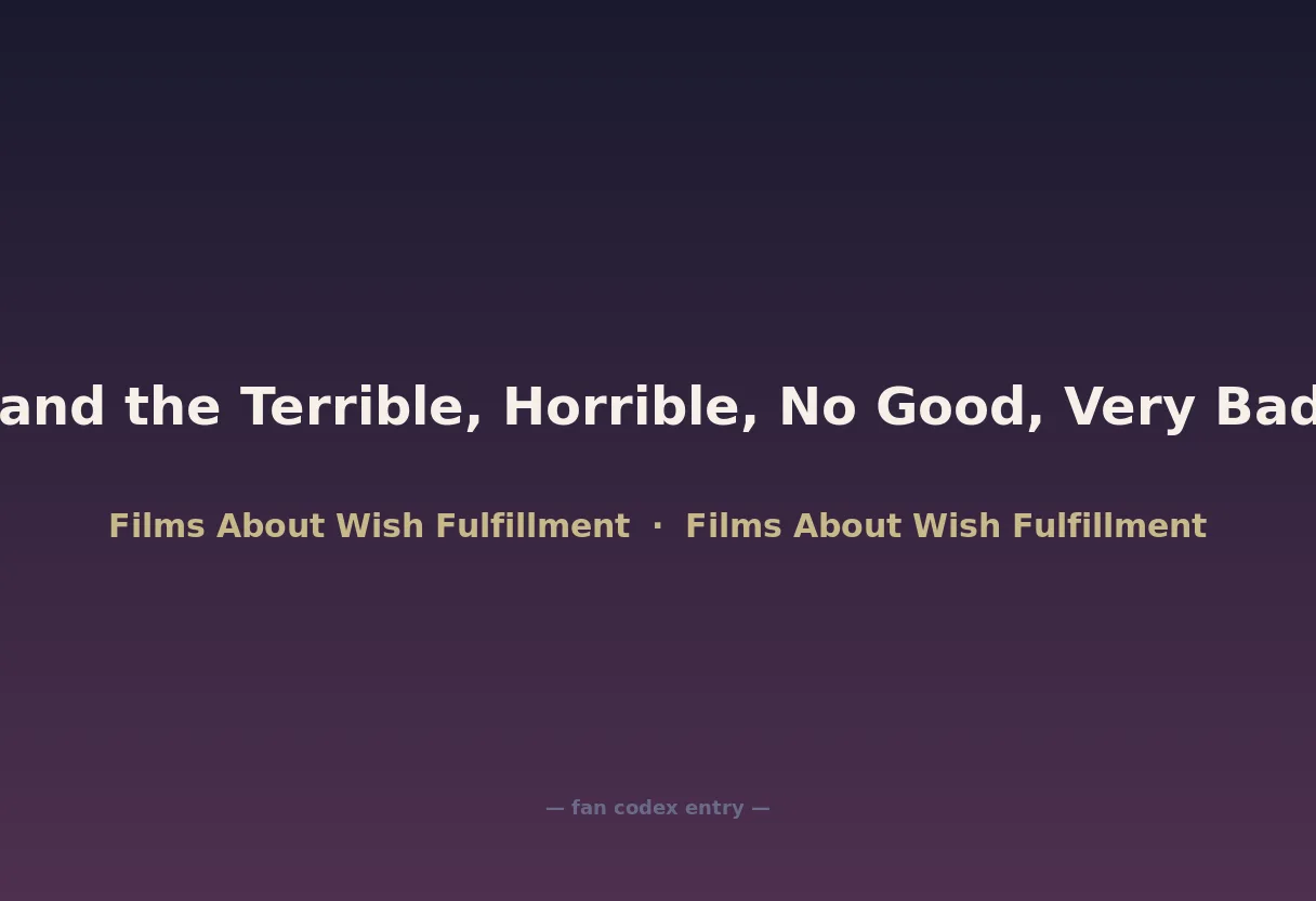 Alexander and the Terrible, Horrible, No Good, Very Bad Day (film)